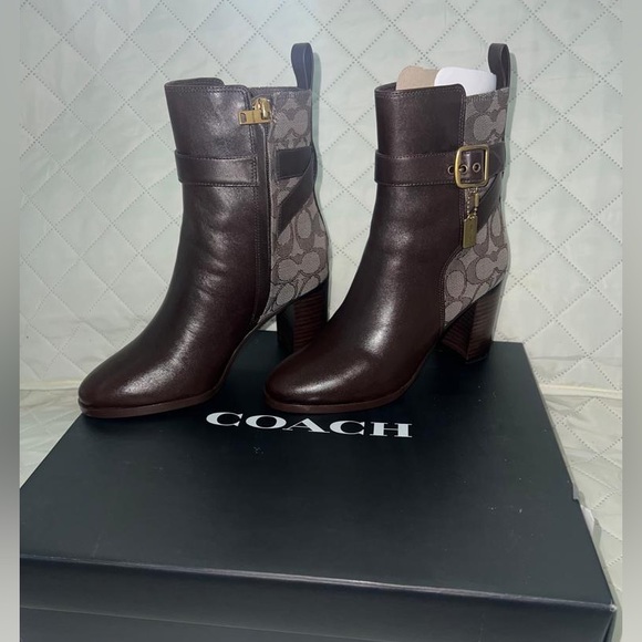 Coach Women’s Olivia Jacquard Bootie Size 5.5 - Picture 7 of 15